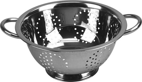 Stainless steel colander - steel,