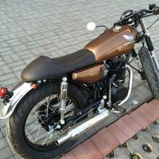 Black motorcycle cafe racer - motorcycle,