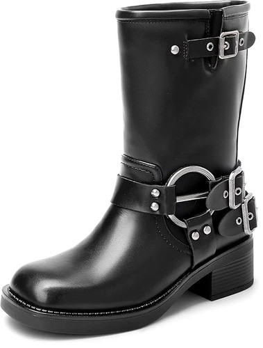 Mid calf biker style - mid,