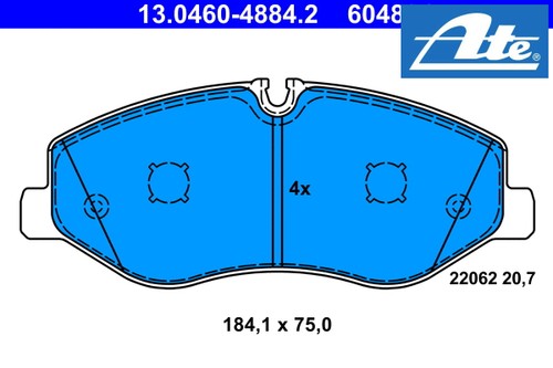 Front brake pads set - brake,