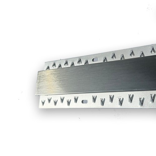 Brushed steel double edge - steel,