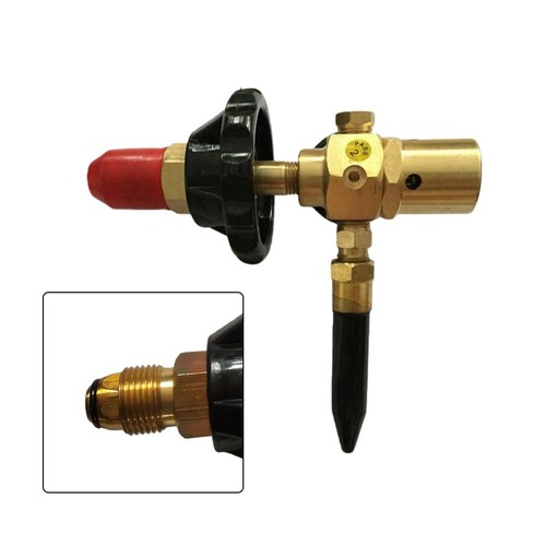 Helium cylinder regulator with - cylinder,