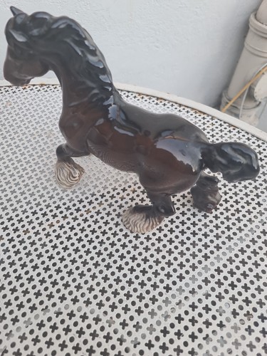 Used ceramic shire horse - ceramic,