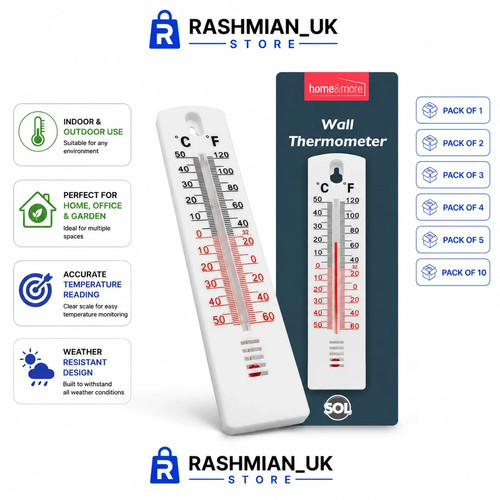 Wall thermometer indoor - thermometer,