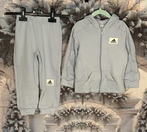 Adidas boys blue 2pc tracksuit - boys,
