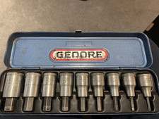 Gedore 1/2" Drive 9 Piece Hexagon bits Socket Set 5mm-17mm IN19PM made in German