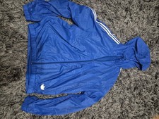 Large Blue Adidas Original Cag Jacket Lightweight