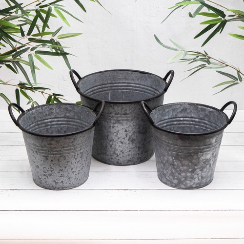 Metal planters vintage - 3,