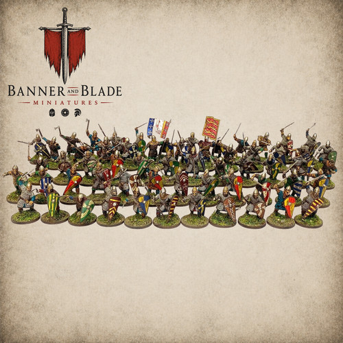 Norman infantry army 28mm - 60,
