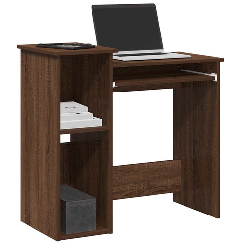 Desk with shelves - with, brown