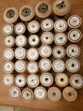 wooden sylko cotton bobbins including rare D293