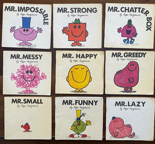 Vintage men books 1970 - mr,