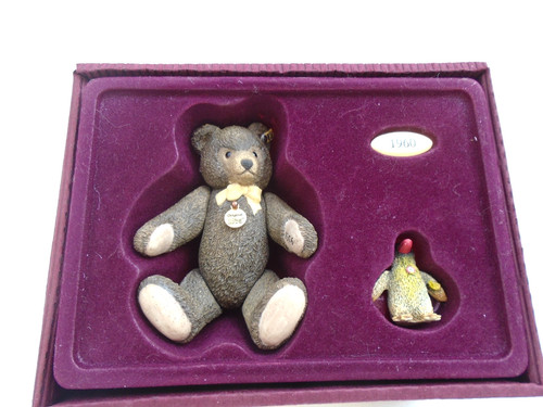 Steiff 1960 ceramic teddy - 1960, &