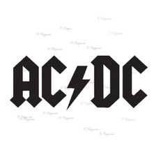 AC DC Band Logo Vinyl Car Decals Window Bumper Stickers Wall Room Laptop