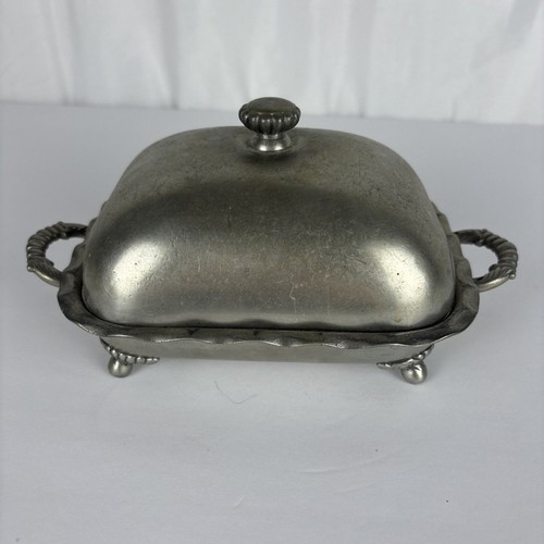 Pewter caviar dome butter dish - butter,