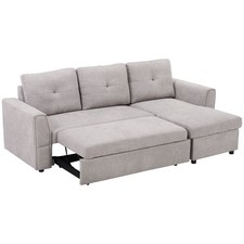 HOMCOM 3 Seater Sofa Bed