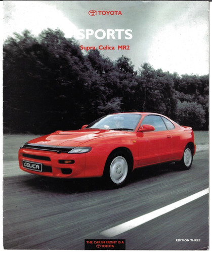 Toyota sports range - range, 1992-1993