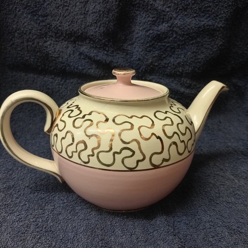 Vintage sadler teapot pink - teapot,