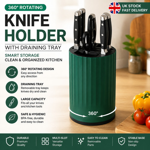 360 rotating knife holder - rotating,
