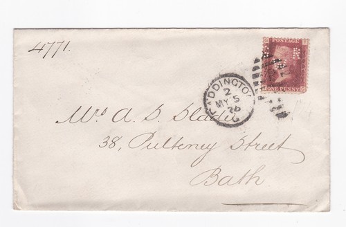 1876 perfin penny - 1876, 1d