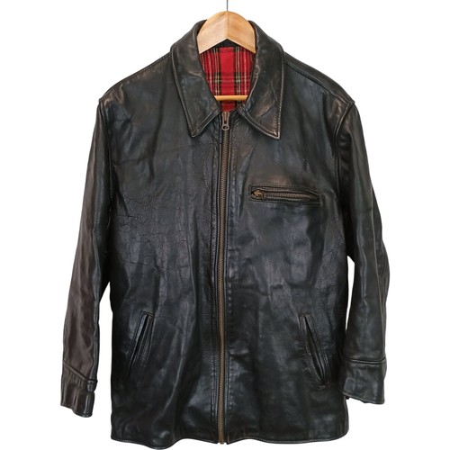 Vintage black leather - black,