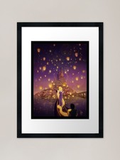 Lanterns in the sky Framed Art