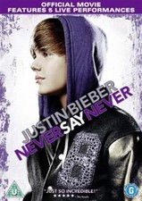 Justin Bieber Never Say Never DVD N/A (2011) Free Royal Mail Delivery
