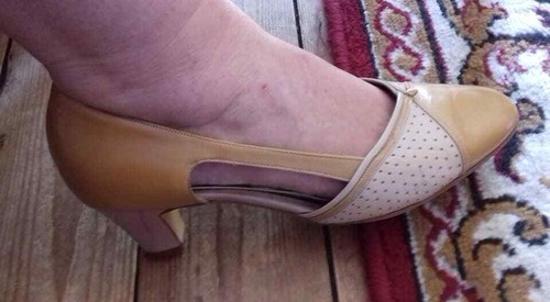 Vintage shoes beige - shoes,