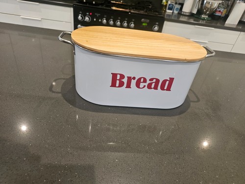 Kitchen bread bin with - with, bamboo