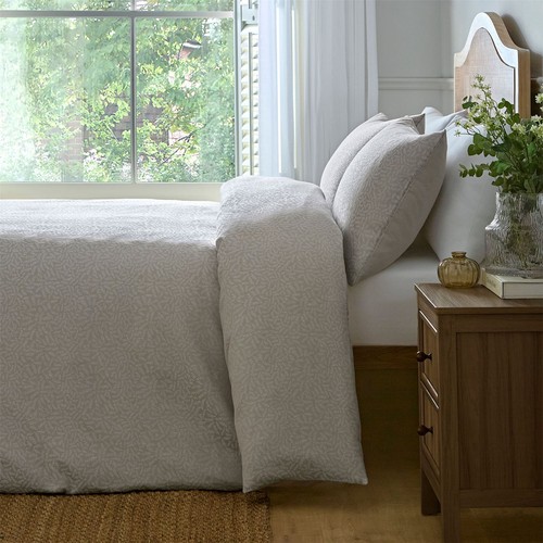 Ditsy leaf jacquard duvet - ditsy,