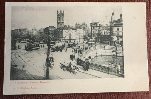 Antique postcard bristol - postcard,