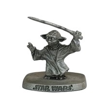 Rawcliffe Star Wars Yoda Fine Pewter Figure 2002 1.5" BENT LIGHTSABER Lucasfilm