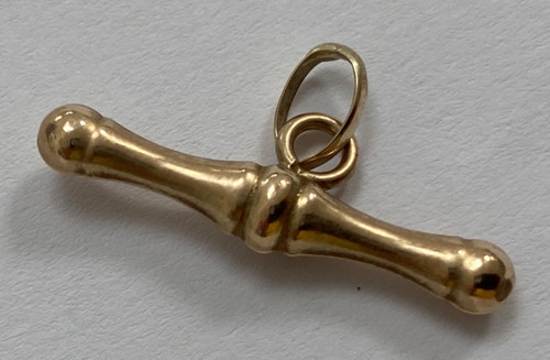 Vintage 9ct yellow gold bar - vintage,