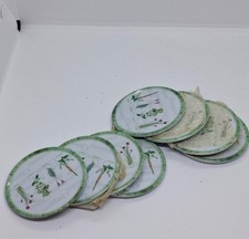 Set of eight melamine coasters
