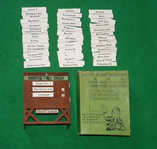 Subbuteo vintage match - vintage, day