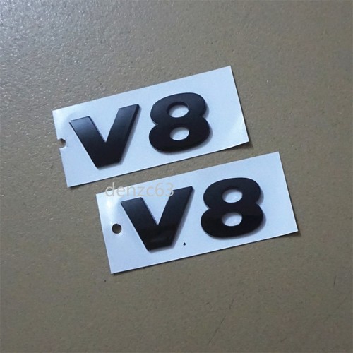 Glossy black plastic - black, v8