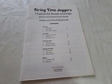 String Time Joggers Ensemble Piano Accompaniment Book by David & Kathy Blackwell