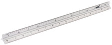 Draper ALU. TRIANGLE RULE 300MM 17686 Aluminium Triangle Scale Rule (300mm)