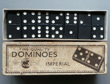 Vintage Imperial St George Series Domino Set Boxed Made in England 26th Nov 1965
