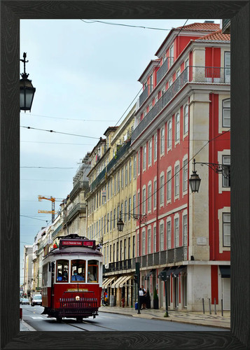 Old tram framed wall art - framed,