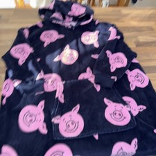 Percy Pig Hooded blanket Navy
