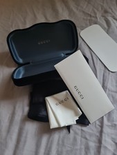 Brand New Gucci Sunglasses Velvet Case Black with Cleaning Cloth and Carry Case 