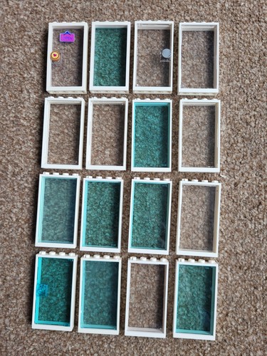 16x lego 1x4x6 - lego, white