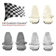 Hymer Motorhome Luxury Faux Sheepskin Pair Of Seat Covers With Armrests 821