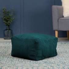 Cord Bean Bag Footstool Square