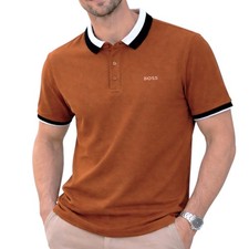 HUGO BOSS Tan Polo Shirt Size