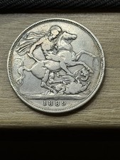 Victoria crown 1889 0 - crown,, 1889,