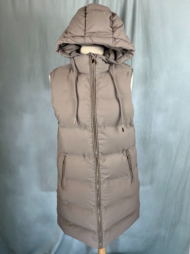 Zara women grey long zipped - zara,