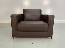 Flexform "Bob" Movement Armchair - In Dark Brown Leather - RRP £4000