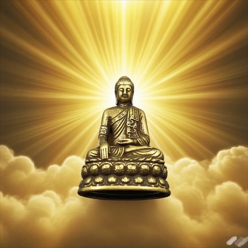 Mini brass buddha statue - mini,